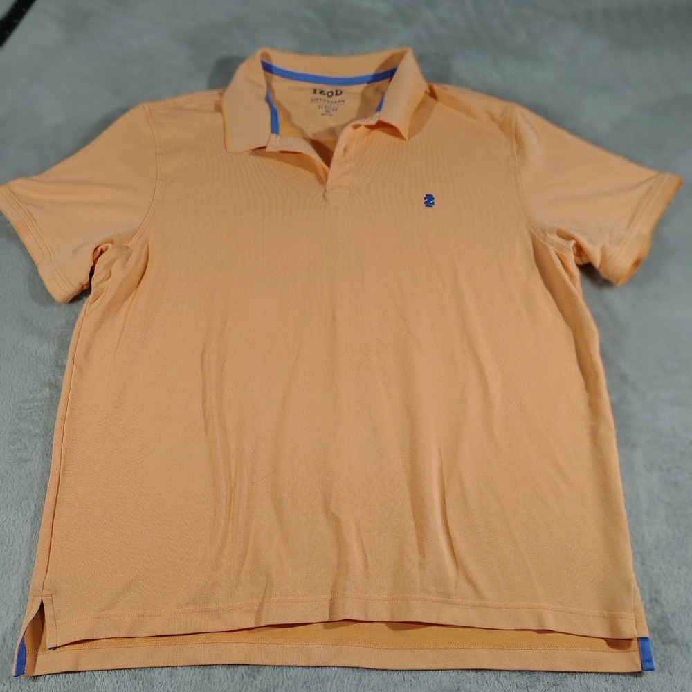 IZOD Performance Golf Shirt Men XXL Peach‎ Polo Activity Outdoor Knit Comfort